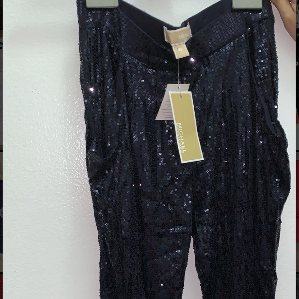 NWT MICHAEL KORS SEQUIN JOGGER PANTS
